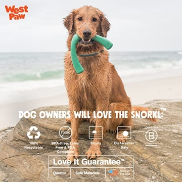WEST PAW Seaflex Snorkl Dog Tug Chew Toy for Moderate Chewers