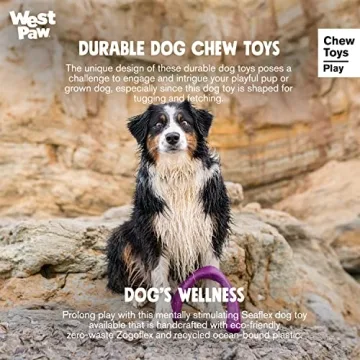 WEST PAW Seaflex Snorkl Dog Tug Chew Toy for Moderate Chewers