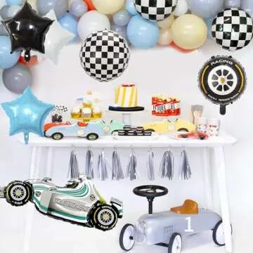 142 Pcs Race Car Balloons Garland for Kids Parties