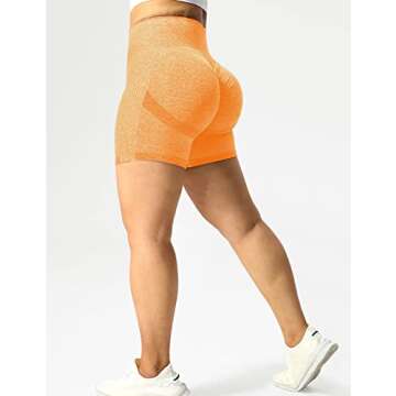 QOQ Women's Scrunch Butt Workout Shorts for Activewear