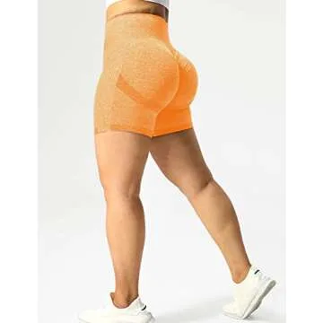 QOQ Women's Scrunch Butt Workout Shorts for Activewear