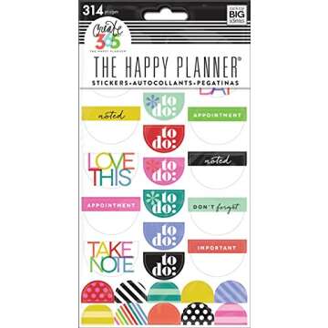 Create 365 The Happy Planner Brights "To Do" Stickers - 6 Sheets