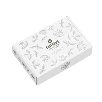 Thrive Natural Care Vacation Skin Care Set - Face Scrub, SPF30 and Face Wash - Vegan & Cruelty Free