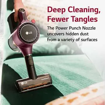 LG CordZero Cordless Stick Vacuum Cleaner, 2 Batteries [10 Year Motor Warranty] Powerful Cleaning for Carpet, Floor, Hardwood, Pet Hair, Furniture, Dust, Lightweight, High-Capacity Dust Bin, A927