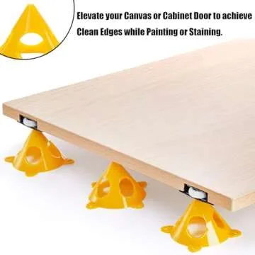 Bekith Yellow Cone Canvas Risers - 40 Pack of Support Stands