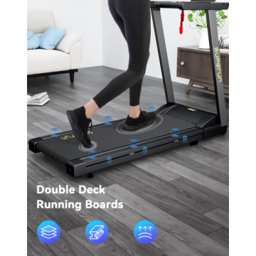 Superun Treadmill, 3.5 HP Foldable for Home Space Saving