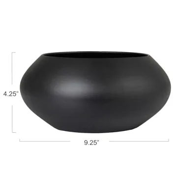 Creative Co-Op Round Wood Bowl - Elegant Centerpiece