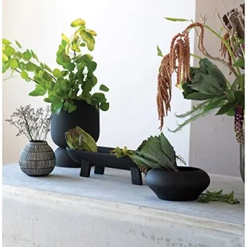 Creative Co-Op Round Wood Bowl - Elegant Centerpiece