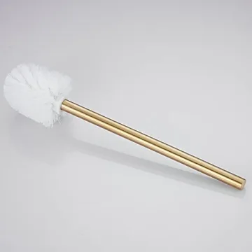 Toilet Brush with Holder Set in Brushed Gold - NEWRAIN