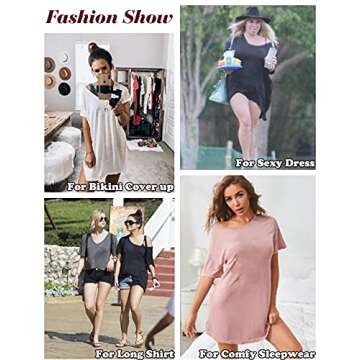 Ekouaer Women's Swimsuit Beach Cover Up Short Sleeve Cover Ups for Swimwear Bathing Suit Coverups S-XXXL