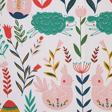 DII Easter Folk Table Runner 14x108 for Stylish Meals