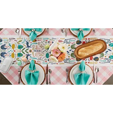 DII Easter Folk Table Runner 14x108 for Stylish Meals