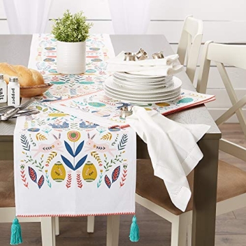DII Easter Folk Table Runner 14x108 for Stylish Meals