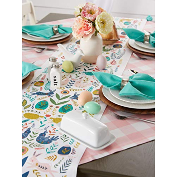 DII Easter Folk Table Runner 14x108 for Stylish Meals