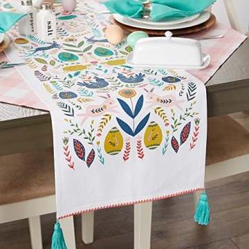 DII Easter Folk Table Runner 14x108 for Stylish Meals