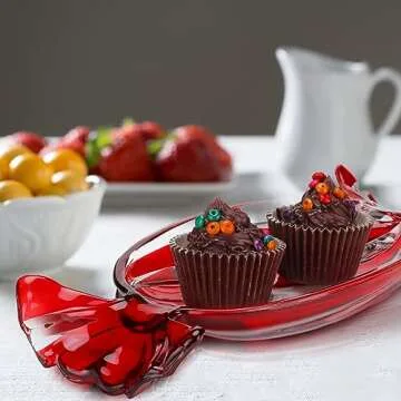 Uiifan Christmas Peppermint Candy Tray Set for Holidays