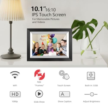 Akimart 10.1 Inch WiFi Digital Picture Frame 32GB