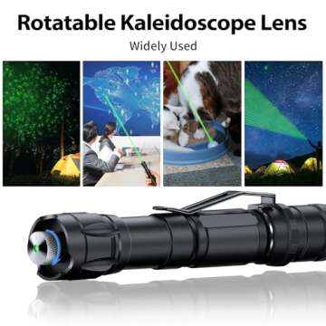 HILIMSE 3000 Lumen Round Aluminum LED Flashlight with Various Lighting Patterns, High Performance, and Gift Package