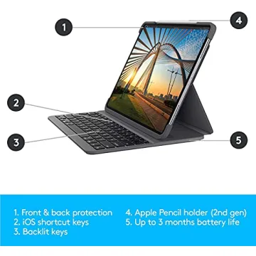 Logitech Slim Folio PRO Backlit Keyboard Case for iPad Pro