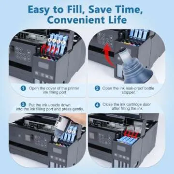 DEEIYUER 502 Ink Refill Bottles for Ecotank Printers