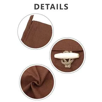 PROCOS Viking Canvas Shoulder Bag, Renaissance Medieval Small Pilgrim Pouch Bag