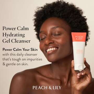 Peach & Lily - Power Calm Hydrating Gel Cleanser - Korean Skincare Face Wash - Dry, Normal, & Oily Skin - Vegan, Gluten Free, Fragrance Free, Never Tested on Animals - Travel Size - 100 ML, 3.38 FL OZ