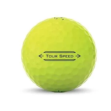 Titleist Tour Speed Yellow Golf Balls for Maximum Distance