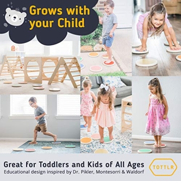 Colorful Tottlr Stepping Stones for Kids - Non-Toxic Fun