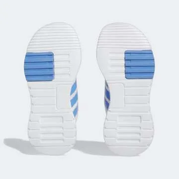 adidas Racer TR21 Running Shoe, Dash Grey/White/Beam Pink, 2 US Unisex Little Kid