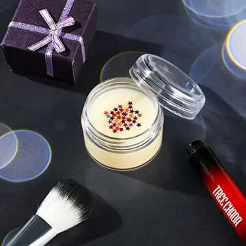 Boao 50 Pieces Empty Clear Plastic Pot Jars with Lids Round Sample Containers Mini Travel Jars for Storage of Ear Studs Ear Ring(30 ml/30g)