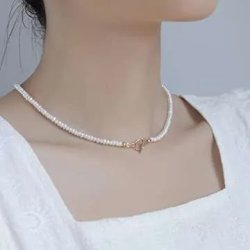 Cowlyn Baroque Pearl Necklace Dainty Handmade Jewelry