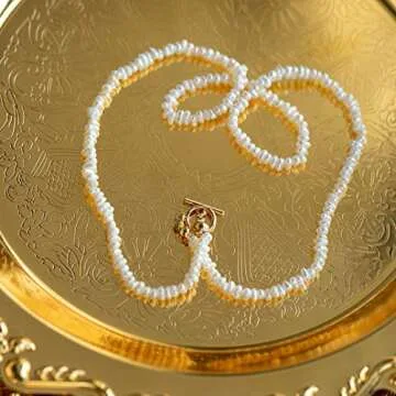 Cowlyn Baroque Pearl Necklace Dainty Handmade Jewelry