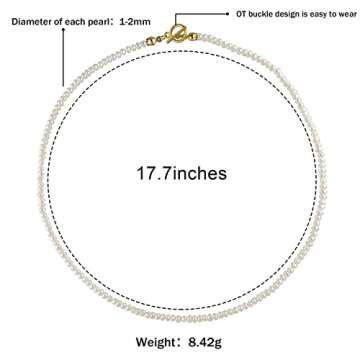 Cowlyn Baroque Pearl Necklace Dainty Handmade Jewelry