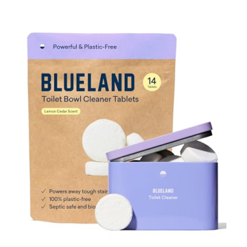 BLUELAND Toilet Bowl Cleaner Starter Set - Eco Friendly Products & Cleaning Supplies - No Harsh Chem...