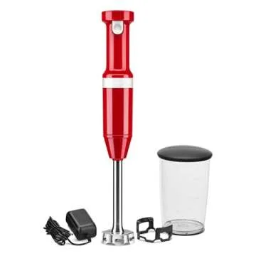 KitchenAid Cordless Variable Speed Hand Blender - KHBBV53, Empire Red