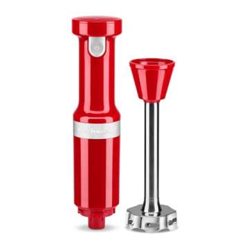 KitchenAid Cordless Variable Speed Hand Blender - KHBBV53, Empire Red