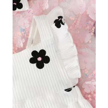 Fullfamous Infant Baby Girl Clothes Outfits Romper Spring Summer Clothing Onesie Bodysuit Jumpsuit ropa de bebe niña Daisy 6-9 Months