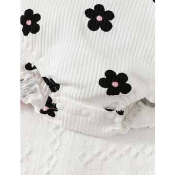 Fullfamous Infant Baby Girl Clothes Outfits Romper Spring Summer Clothing Onesie Bodysuit Jumpsuit ropa de bebe niña Daisy 6-9 Months