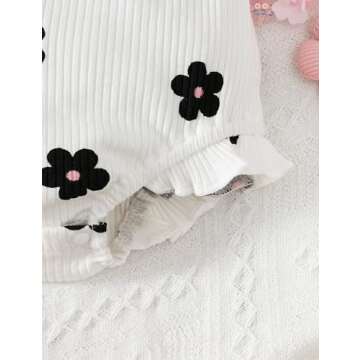 Fullfamous Infant Baby Girl Clothes Outfits Romper Spring Summer Clothing Onesie Bodysuit Jumpsuit ropa de bebe niña Daisy 6-9 Months