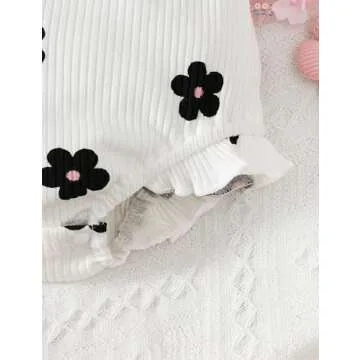 Fullfamous Infant Baby Girl Clothes Outfits Romper Spring Summer Clothing Onesie Bodysuit Jumpsuit ropa de bebe niña Daisy 6-9 Months