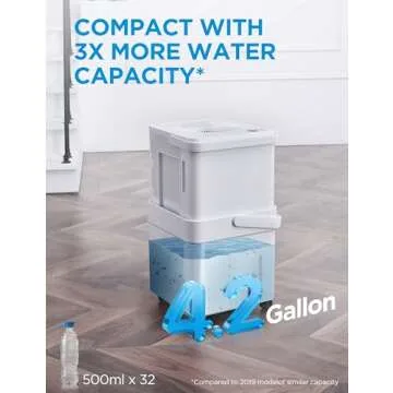 Midea Cube 50 Pint Dehumidifier for Basement and Rooms at Home for up to 4,500 Sq. Ft., Built-in Pump, Drain Hose Included, Smart Control, Works with Alexa (White), ENERGY STAR Most Efficient 2023