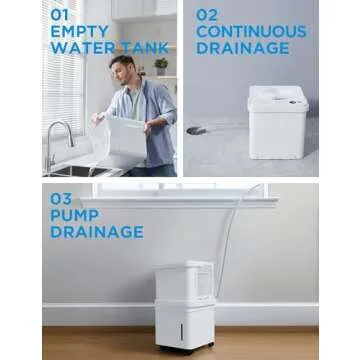 Midea Cube 50 Pint Dehumidifier for Basement and Rooms at Home for up to 4,500 Sq. Ft., Built-in Pump, Drain Hose Included, Smart Control, Works with Alexa (White), ENERGY STAR Most Efficient 2023