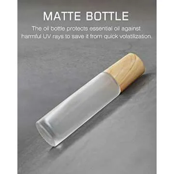 Essential Oil Roller Bottles, Gemice 10ml Roll on bottle with Stainless Steel Balls, Portable Refillable Clear Perfume Sample Bottles, Opener and Dropper included1