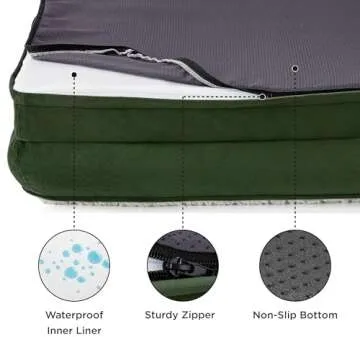 Bedsure Orthopedic Dog Bed for Small Dogs with Washable Cover