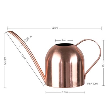 E.Palace Stainless Steel Copper Watering Can for Indoor Plants