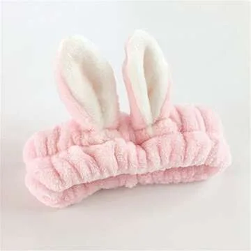 LOVEF 5Pcs Bunny Ear Headband for Women and Kids