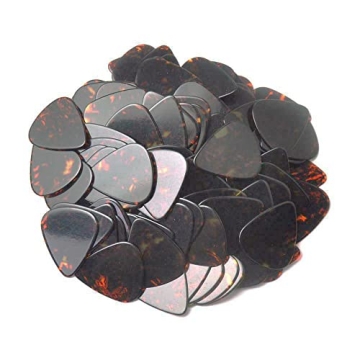 Quality Brown Tortoise Celluloid Guitar Picks - 3 Pack