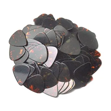 Quality Brown Tortoise Celluloid Guitar Picks - 3 Pack