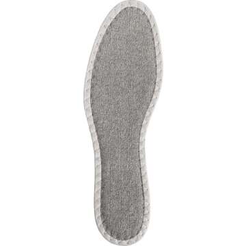 pedag Deo Fresh Natural Terry Cloth & Sisal Insoles, Handmade in Germany, Fully Washable, Perfect for Keeping Feet Dry and Fresh in The Summer, US W10 M7 / EU 40, Grey, 3 Pair