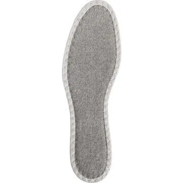 pedag Deo Fresh Natural Terry Cloth & Sisal Insoles, Handmade in Germany, Fully Washable, Perfect for Keeping Feet Dry and Fresh in The Summer, US W10 M7 / EU 40, Grey, 3 Pair